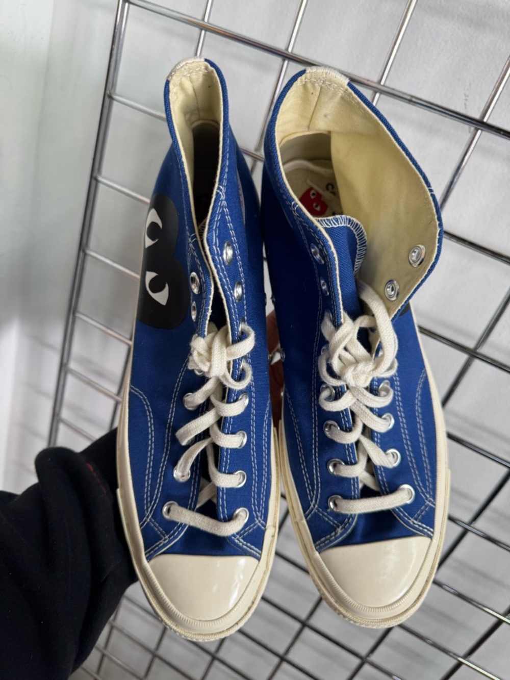 Converse x Comme des Garcons CDG Chuck 70 High Blue Quartz Men 12 Women 14 Heart - Picture 12 of 12